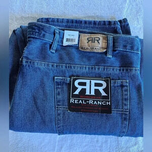 NWT Real Ranch Men’s Jeans Sz 48/30 Work Wear Straight Leg Relaxed Work
